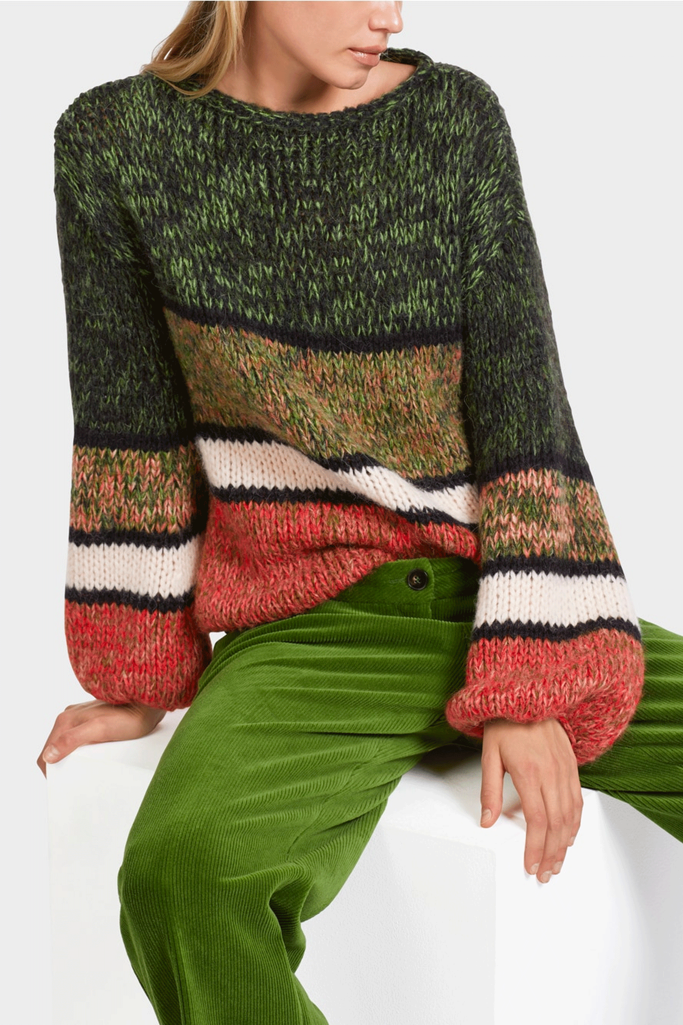 Stripe Colorblock Sweater