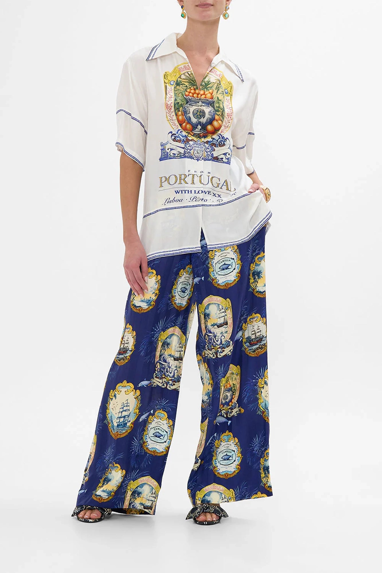 Wide Leg Waisted Pant Song Of Saint Anthony