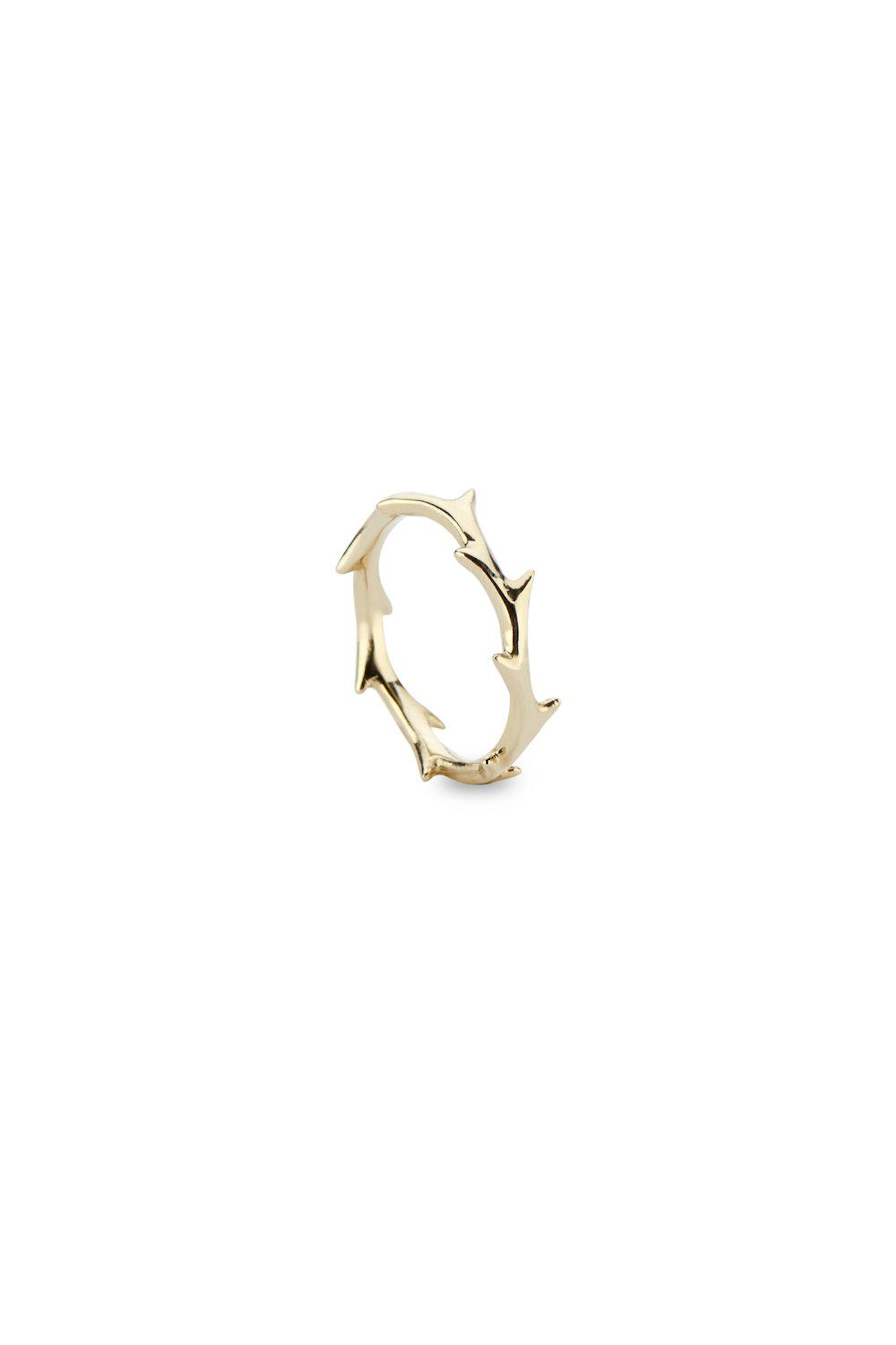 14k Yellow Gold Crown of Thorns Ring