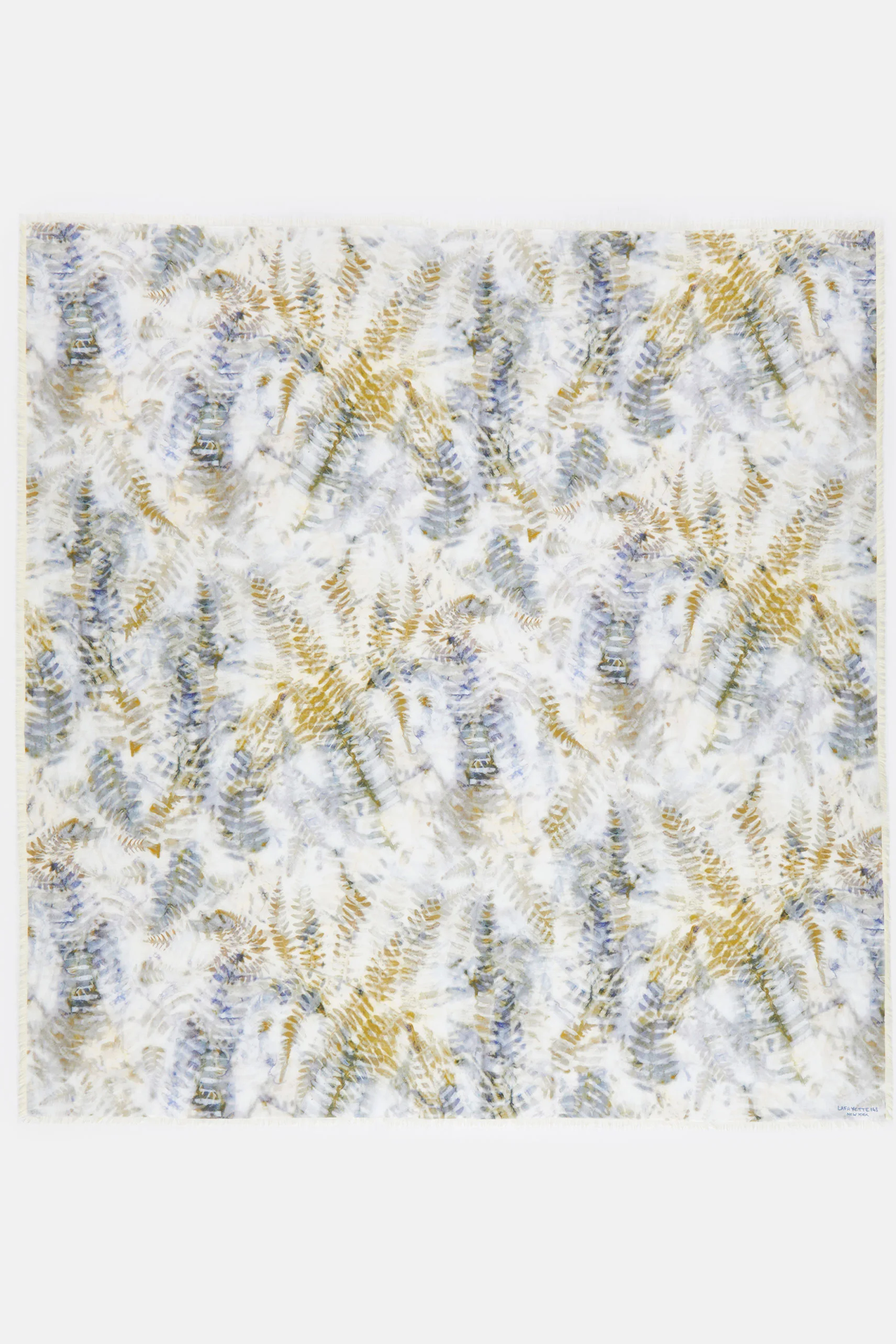 Eco Fern Print Cotton-Silk Scarf 140CMx140CM