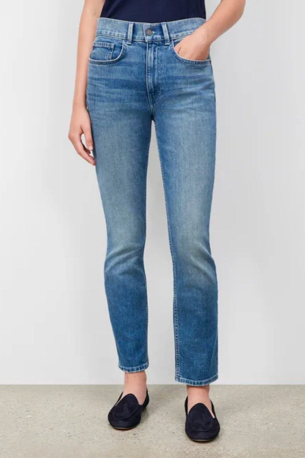 High Rise Reeve Straight Ankle Jean